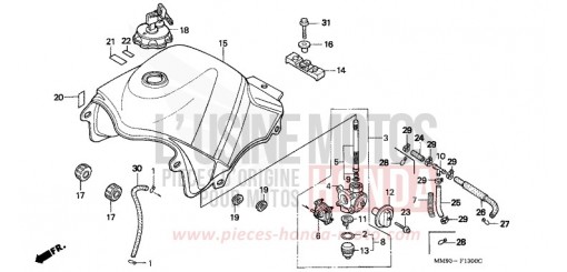 RESERVOIR A CARBURANT XL600VN de 1992